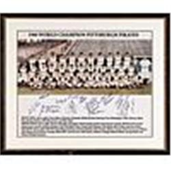 Framed 1960 Pittsburgh Pirates Team Signed Photo (World Champions) (Reunion) (JSA)