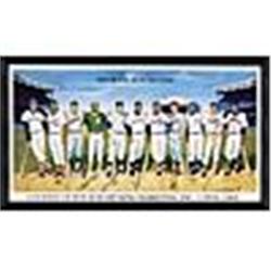 Framed 500 Home Run Club Autographed Litho (JSA)