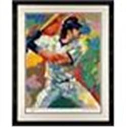 Framed Mike Piazza LeRoy Neiman Autographed Limited Edition Print (JSA)