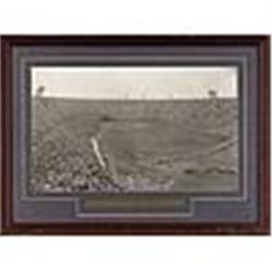 4/18/1958 Framed Photo Of First Major League Baseball Game Played At LA Coliseum