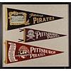 Image 1 : 1940s Framed Pittsburgh Pirates Pennant Display