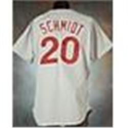 1989 Mike Schmidt Philadelphia Phillies Game-Used & Autographed Road Jersey - Final Jersey Worn (JSA