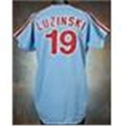 1977 Greg Luzinski Philadelphia Phillies Game-Used Road Jersey
