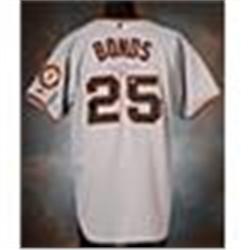6/19/2001 Home Run #531 Barry Bonds San Francisco Giants Game-Used & Autographed Road Jersey (Bonds 