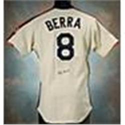 1986 Yogi Berra Houston Astros Coaches Worn & Autographed Home Jersey (JSA)