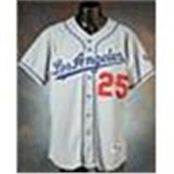 2003 Rickey Henderson Los Angeles Dodgers Game-Used Road Jersey (Team Letter)
