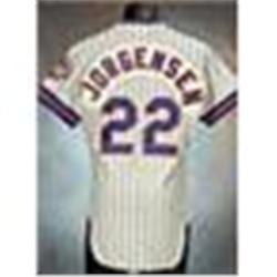 1980 Mike Jorgensen New York Mets Game-Used & Autographed Home Jersey (JSA)