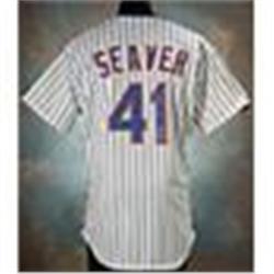 1990 Tom Seaver New York Mets Coaches Worn & Autographed Home Jersey (JSA)