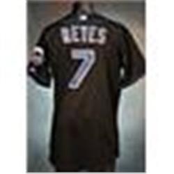 2006 Jose Reyes New York Mets Game-Used & Autographed Black Alternate Jersey (Mets-Steiner LOA)
