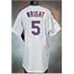 2006 David Wright New York Mets Game-Used 1986 Throwback Home Pinstripe Jersey (Mets-Steiner LOA)