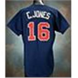 1993 Chipper Jones Rookie Atlanta Braves Game-Used Alternate Jersey (JSA)