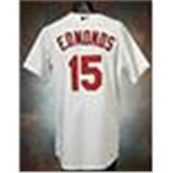 2004 Jim Edmonds St. Louis Cardinals Game-Used Home Jersey