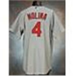2006 Yadier Molina St. Louis Cardinals Game-Used Road Jersey (Championship Season)