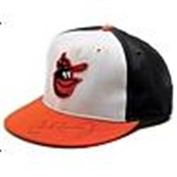 Mid 1980s Cal Ripken Jr. Baltimore Orioles Game-Used & Autographed Cap (JSA)