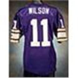 1991 Wade Wilson Minnesota Vikings Game-Used Purple Mesh Jersey