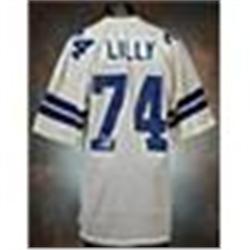 Early 1970s Bob Lilly Dallas Cowboys Game-Used White Mesh Jersey