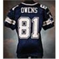 2006 Terrell Owens Dallas Cowboys Game-Used Blue Mesh Jersey