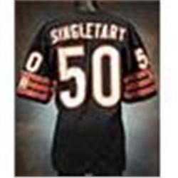Circa 1991 Mike Singletary Chicago Bears Game-Used Blue Mesh Jersey