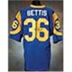 1993 Jerome Bettis Rookie Los Angeles Rams Game-Used & Autographed Blue Mesh Jersey (JSA)