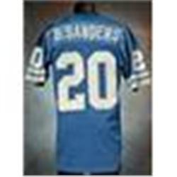 Circa 1991 Barry Sanders Detroit Lions Game-Used Blue Mesh Jersey