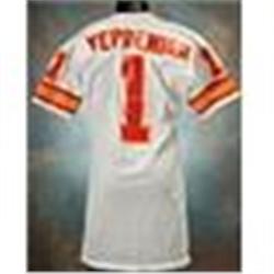 Early 1980's Garo Yepremian Tampa Bay Buccaneers White Mesh Jersey
