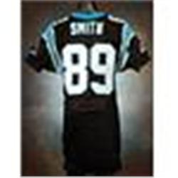 2006 Steve Smith Carolina Panthers Game-Used Black Mesh Jersey