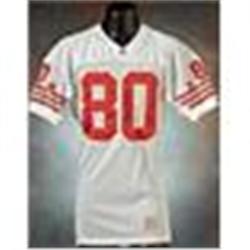 1993 Jerry Rice San Francisco 49ers Game-Used & Autographed White Mesh Jersey (JSA)