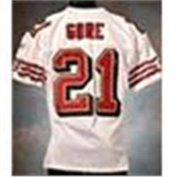 2005 Frank Gore Rookie San Francisco 49ers Game-Used White Mesh Jersey