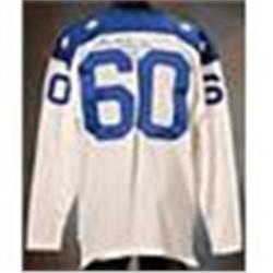 Early 1960s Larry Grantham AFL All-Stars Game-Used & Autographed White Durene Jersey (JSA)