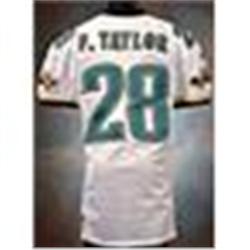 1998 Fred Taylor Rookie Jacksonville Jaguars Game-Used & Autographed White Mesh Jersey (JSA)