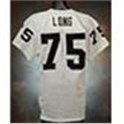 Early 1980s Howie Long Oakland Raiders Game-Used White Mesh Jersey (Rookie Era)