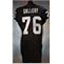 2004 Robert Gallery Rookie Oakland Raiders Game-Used & Autographed Black Mesh Jersey (JSA)