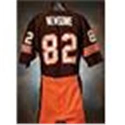 Early 1980s Ozzie Newsome Cleveland Browns Game-Used Brown Mesh Jersey with Autographed Pants (2) (J