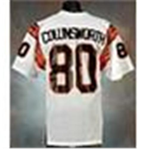 Late 1980s Cris Collinsworth Cincinnati Bengals Game Used White Mesh Jersey
