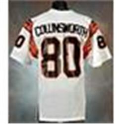 Late 1980s Cris Collinsworth Cincinnati Bengals Game-Used White Mesh Jersey