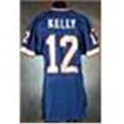 1995 Jim Kelly Buffalo Bills Game-Used & Autographed Blue Mesh Jersey (JSA)