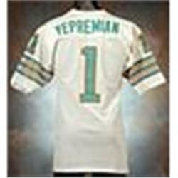1970s Garo Yepremian Miami Dolphins Game-Used White Mesh Jersey