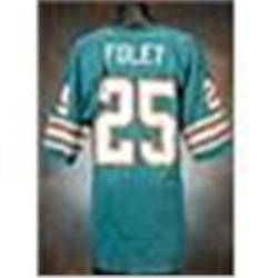 1970s Tim Foley Miami Dolphins Game-Used Aqua Mesh Jersey