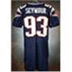 2006 Richard Seymour New England Patriots Game-Used Blue Mesh Jersey