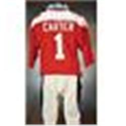 1983 Anthony Carter Hula Bowl Game-Used & Autographed Jersey, Pants, & Lei (3) (JSA) (Photomatch) (C