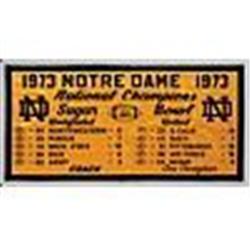 1973 Notre Dame National Champions Banner