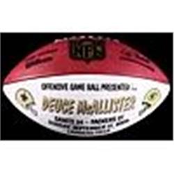9/17/2006 Offensive Game Football Presented To Deuce McAllister