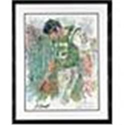 Framed Joe Namath & LeRoy Neiman Autographed Poster (JSA)
