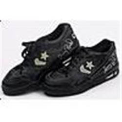 Circa Mid-1980's Larry Bird Boston Celtics Game-Used & Autographed Sneakers (2) (JSA)