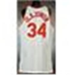 1994-95 Hakeem Olajuwon Houston Rockets Game-Used & Autographed Home Jersey (JSA) (Championship Seas