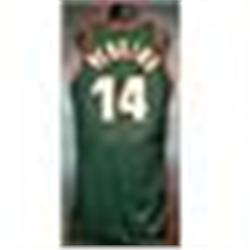 1995-96 Sam Perkins Seattle Sonics Game-Used & Autographed Road Jersey (JSA)