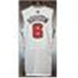 2000 Allan Houston USA Olympic Game-Used White Mesh Jersey