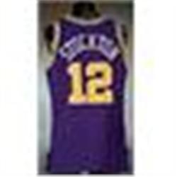 1993-94 John Stockton Utah Jazz Game-Used Road Jersey