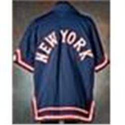 Early 1980s Bill Cartwright New York Knicks Worn Road Warm-Up Jacket