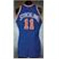 1989-90 Rod Strickland New York Knicks Game-Used Road Jersey